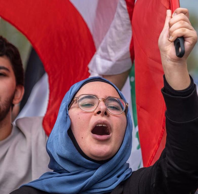 تظاهرات بزرگ حامیان مقاومت فلسطین و لبنان