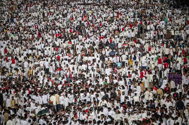 برگزاری جشنواره شکرگذاری سالانه یک گروه قومی اتیوپیایی