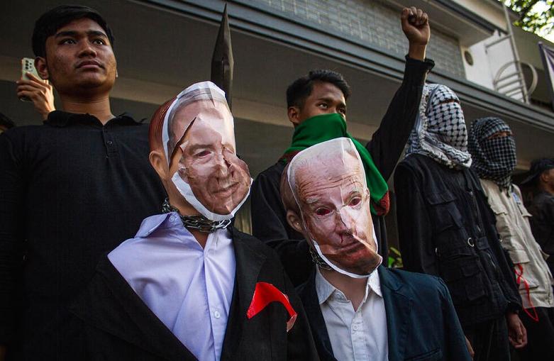 تظاهرات بزرگ مردمی به مناسبت سالگرد عملیات طوفان الاقصی