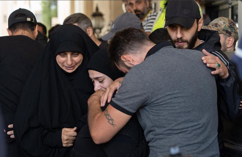 مراسم تشییع پیکر شهدای حمله اسرائیل