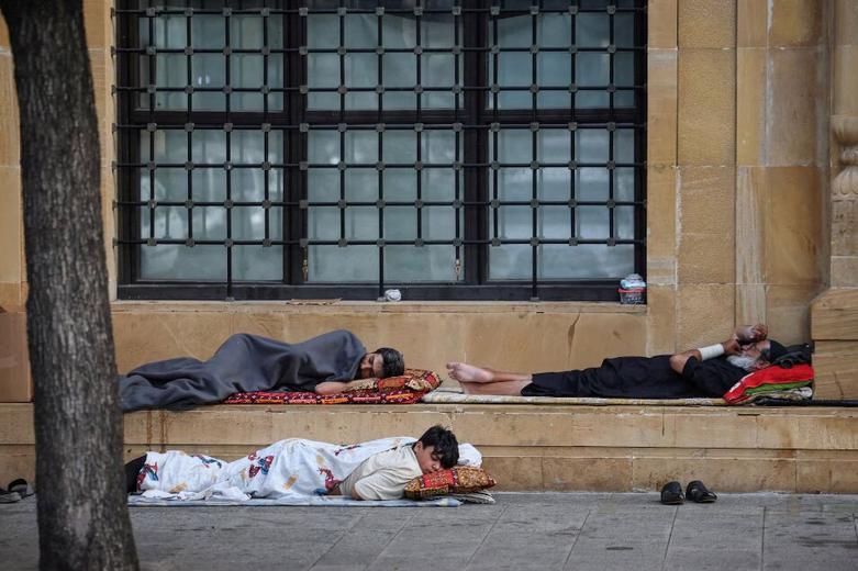 آوارگان جنگ در شهر بیروت لبنان