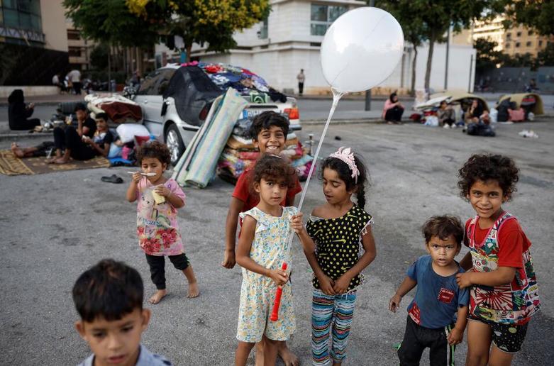 آوارگان جنگ در شهر بیروت لبنان