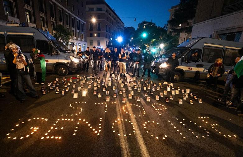  تجمع اعتراضی حامیان فلسطین و لبنان 