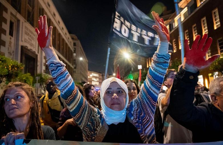  تجمع اعتراضی حامیان فلسطین و لبنان 