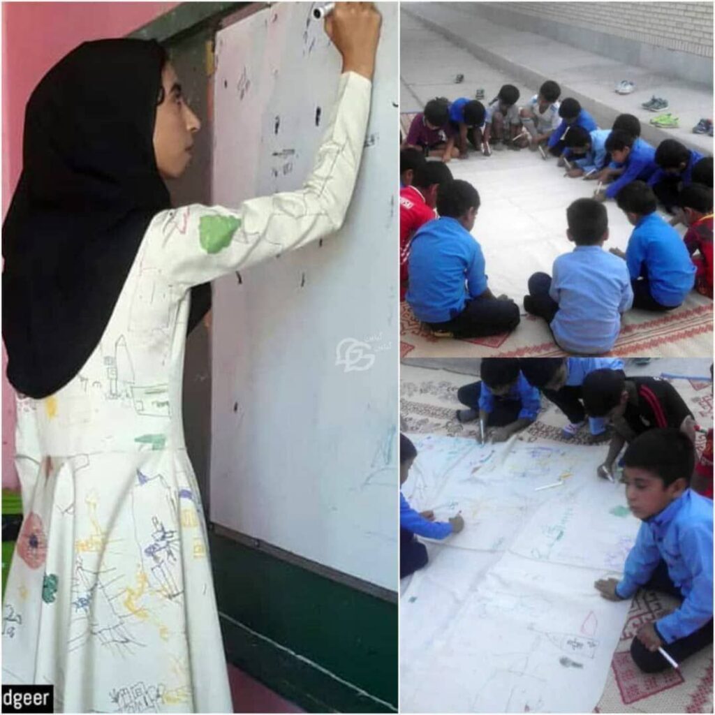حرکت خلاقانه خانم معلم هرمزگانی