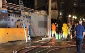 آتش سوزی استخر موج های طلایی تهران