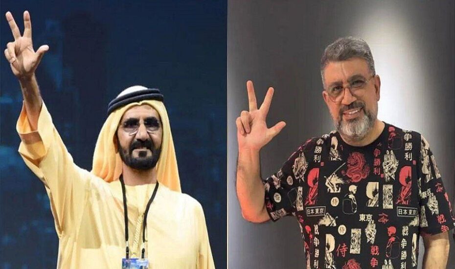 اماراتی‌ها نماد سه‌انگشت جزایر ایرانی