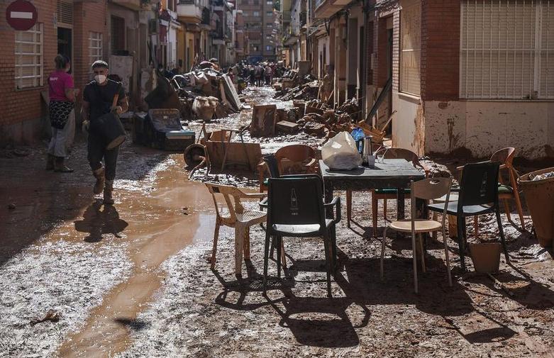 سیلزدگان در والنسیا اسپانیا