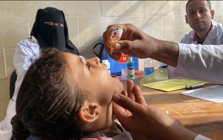 واکسیناسیون فلج اطفال در غزه