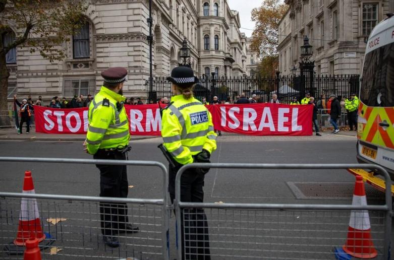 "تسلیح اسرائیل را متوقف کنید" تجمع حامیان فلسطین 