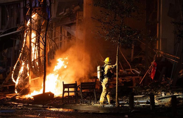 برخورد یک موشک حزب الله