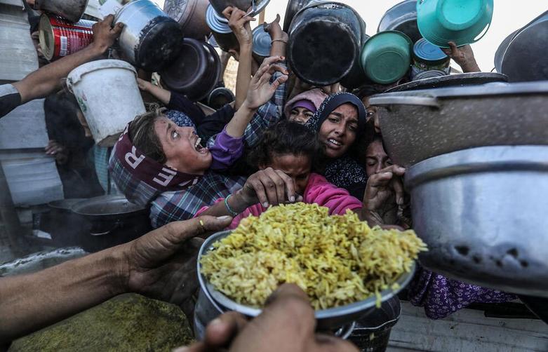 اردوگاه آوارگان در منطقه مواصی در شهر خان یونس