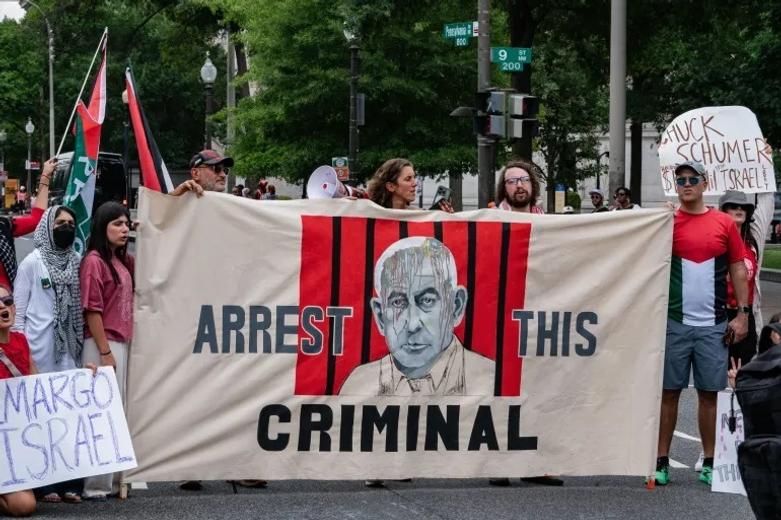 تجمع در امریکا در حمایت از حکم دادگاه بین المللی