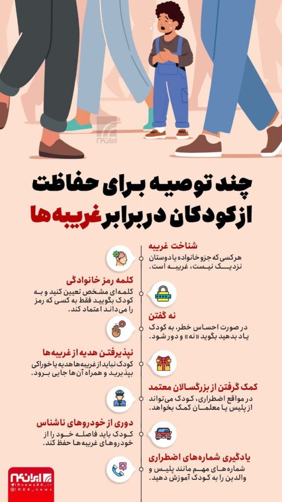  حفاظت از کودکان دربرابر غریبه‌ها