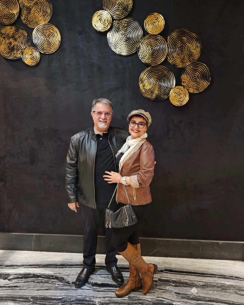 عاشقانه های جدید آناهیتا همتی با همسرش