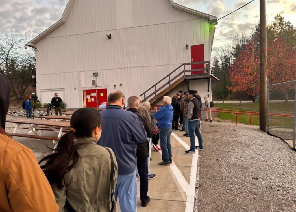 صفهای طولانی انتخابات در آمریکا