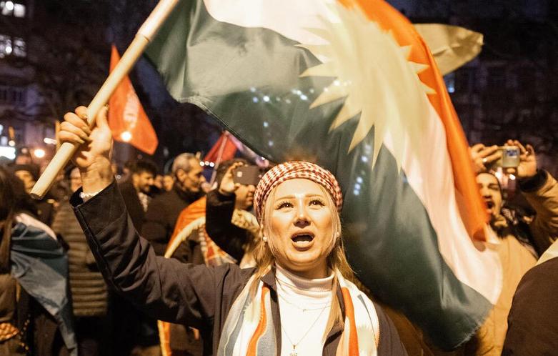 تظاهرات در حمایت از کردهای سوری