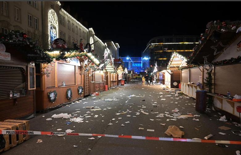 حمله خودرویی یک پزشک تبعه سعودی به بازار کریسمس