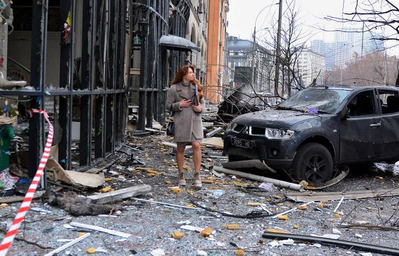 حمله موشکی روسیه به پایتخت اوکراین