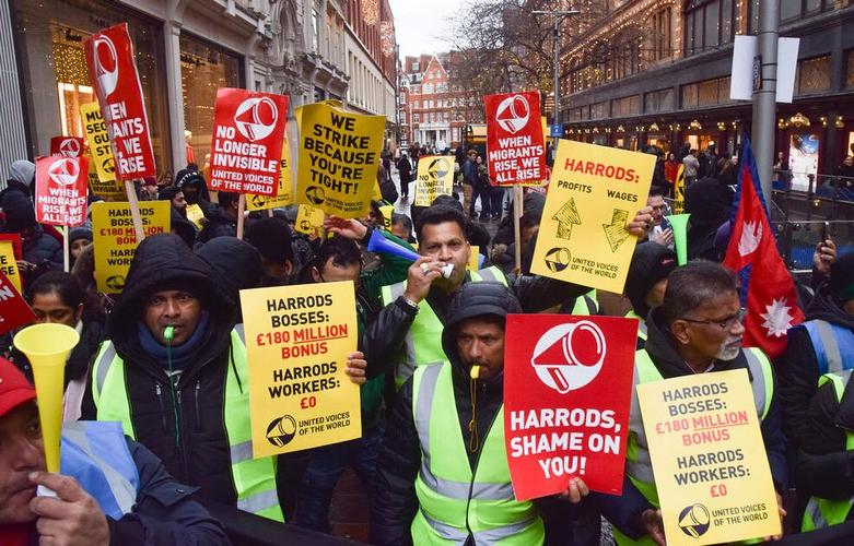 اعتراض و اعتصاب کارگری در لندن