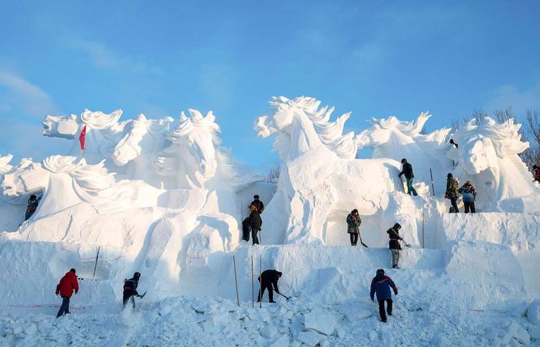 مجسمه های برفی در هاربین چین