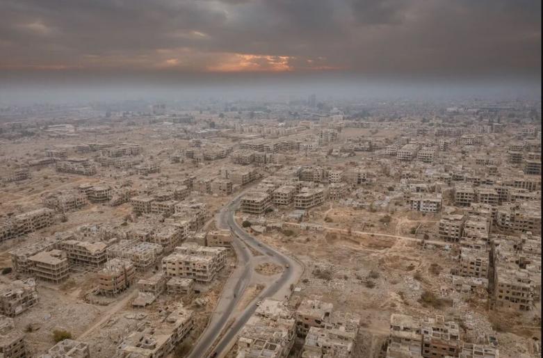 ویرانه های جنگ در غوطه شرقی دمشق