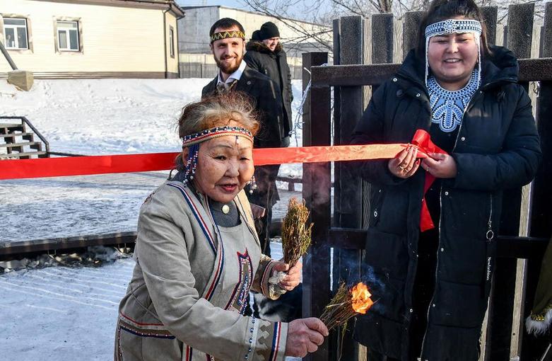 مراسم افتتاحیه یک موزه در پارک موضوعی قومی