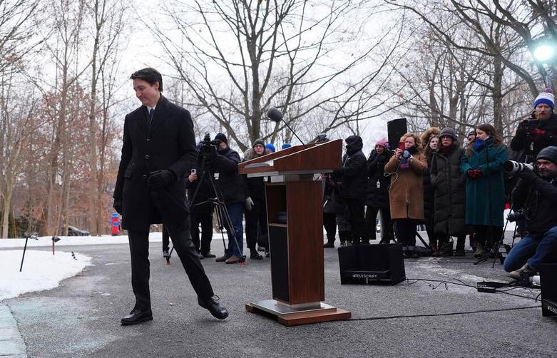 کنفرانس خبری اعلام استعفای "جاستین ترودو" 