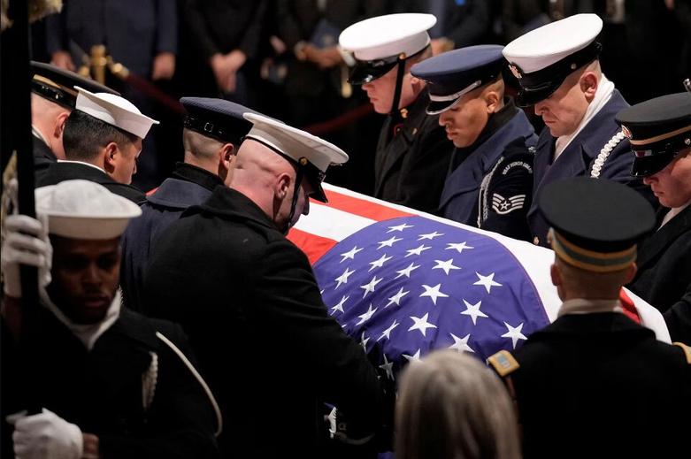 مراسم تشییع رسمی جیمی کارتر رئیس جمهوری اسبق آمریکا