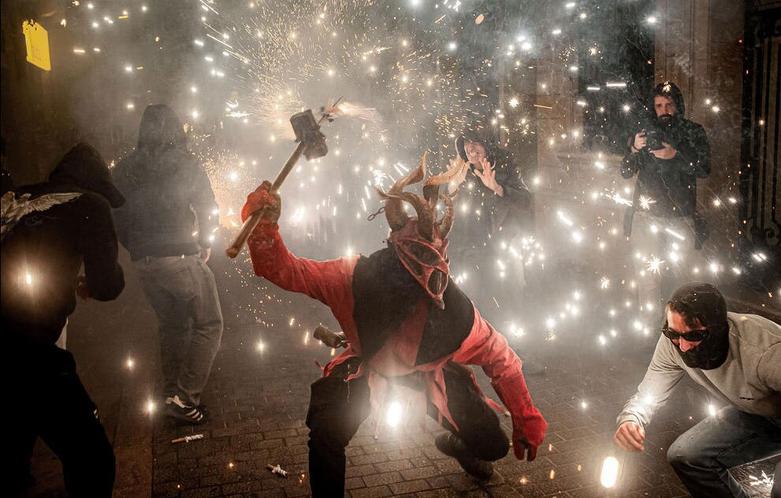 نماد شیطان در جشنواره آیینی کاتالان ها