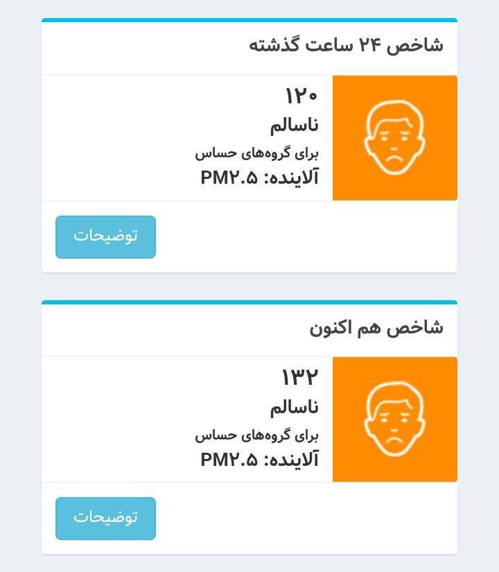 هوای تهران