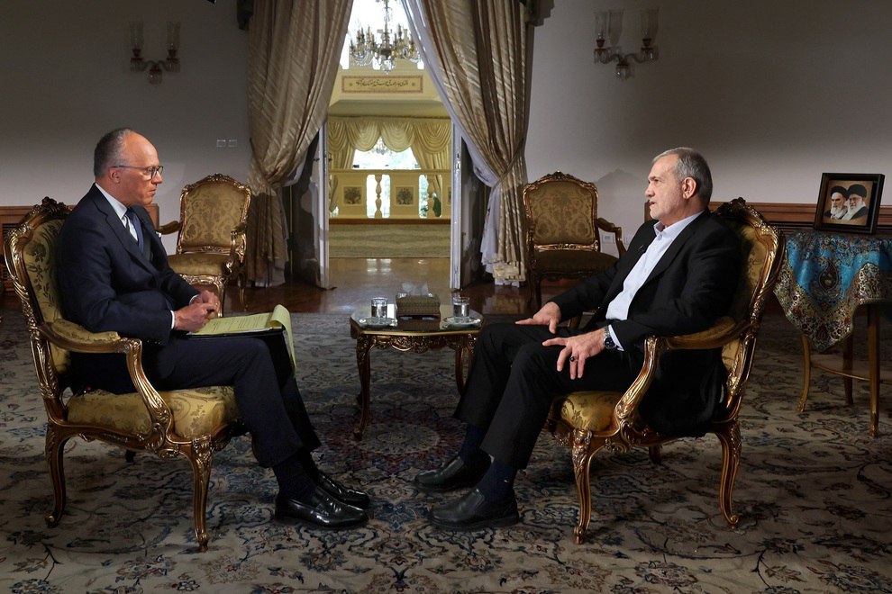 پزشکیان با شبکه تلویزیونی NBC آمریکا