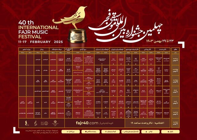 چهلمین جشنواره بین‌المللی موسیقی فجر 