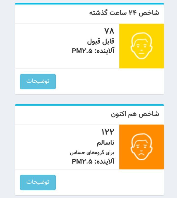 هوای تهران