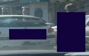 بازداشت دختر نیمه عریان