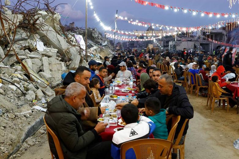 رمضان در ویرانه های جنگ در نوار غزه