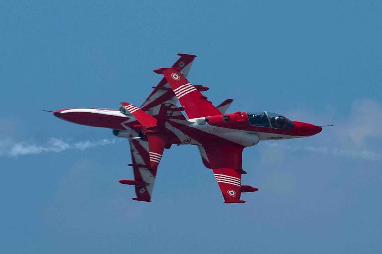 تیم آکروباتیک از نیروی هوایی هند در تایلند