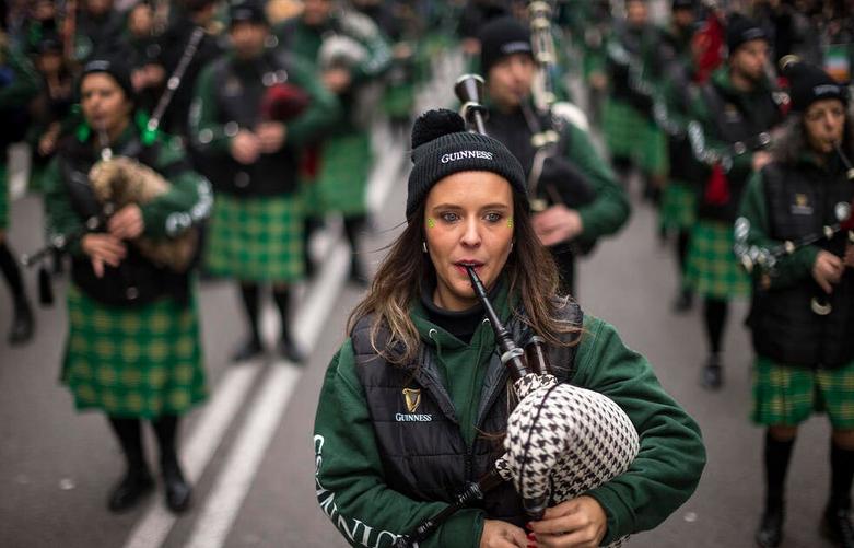 رژه روز "سنت پاتریک" در شهر مادرید
