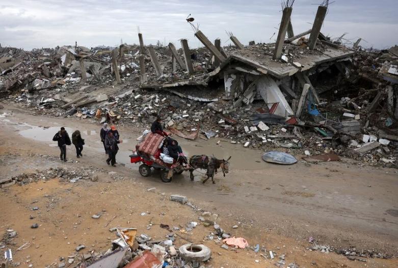جابجایی مردم فلسطین در مناطق شمالی نوار غزه