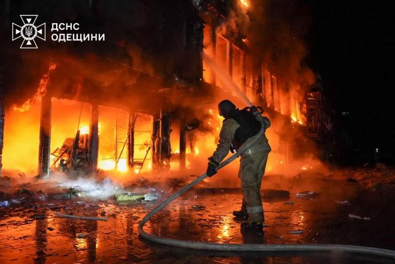 حمله پهپادی روسیه به شهر بندری