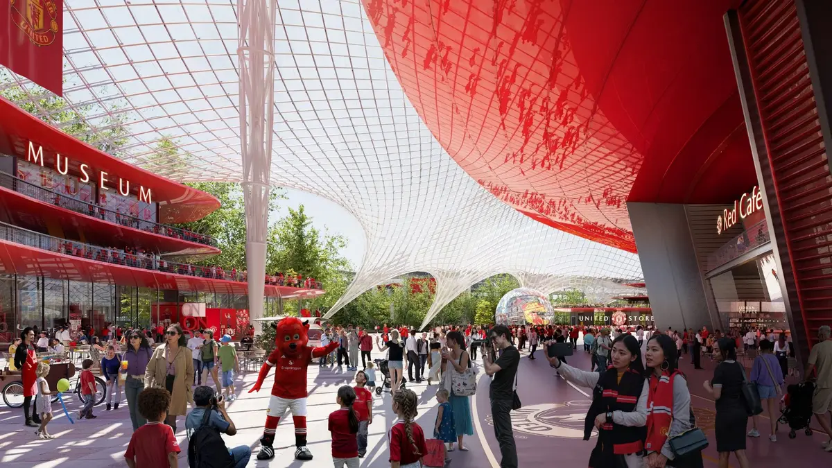  استادیومی با سقف خورشیدی مشابه چتر