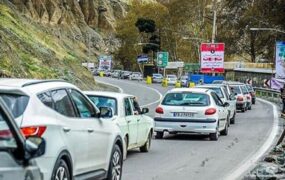 انسداد جاده چالوس رانش زمین