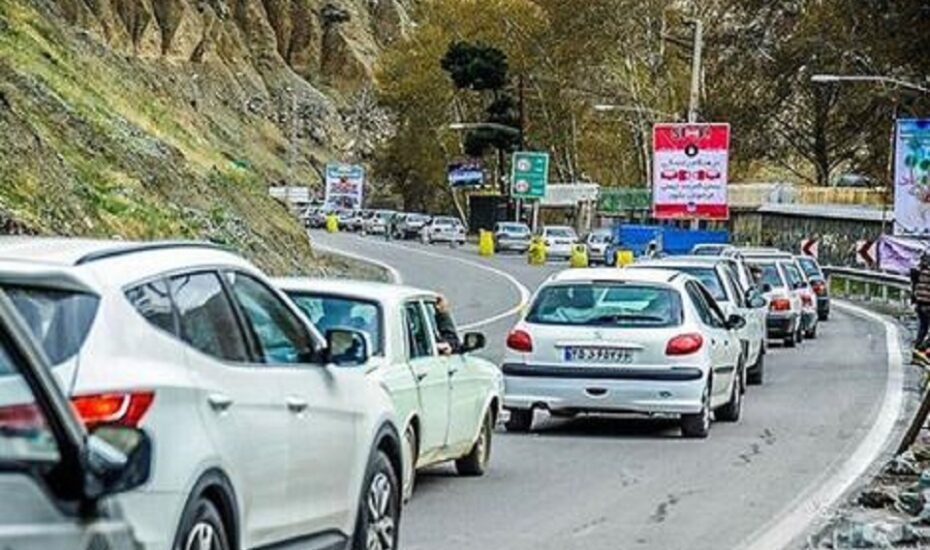 انسداد جاده چالوس رانش زمین