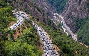 ترافیک سنگین در جاده‌های شمالی