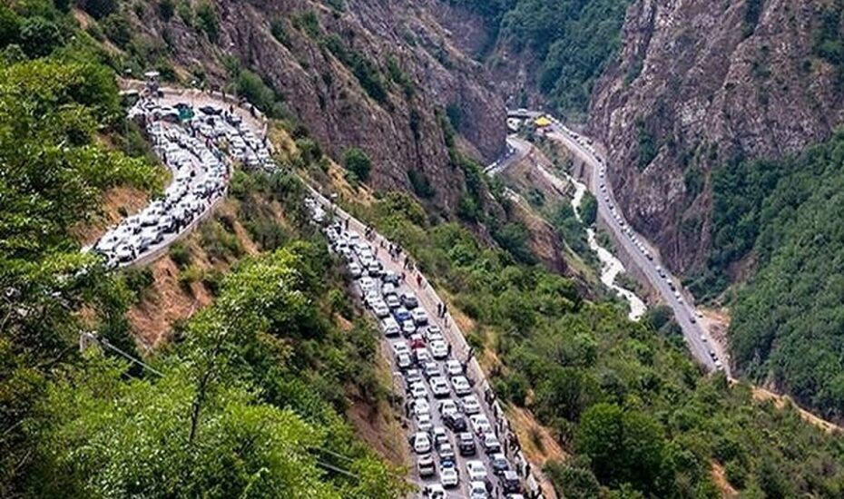 ترافیک سنگین در جاده‌های شمالی