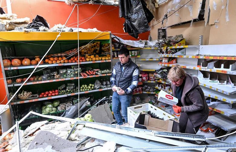 خسارات ناشی از حملات پهپادی روسیه به شهر "زاپروژیا" اوکراین