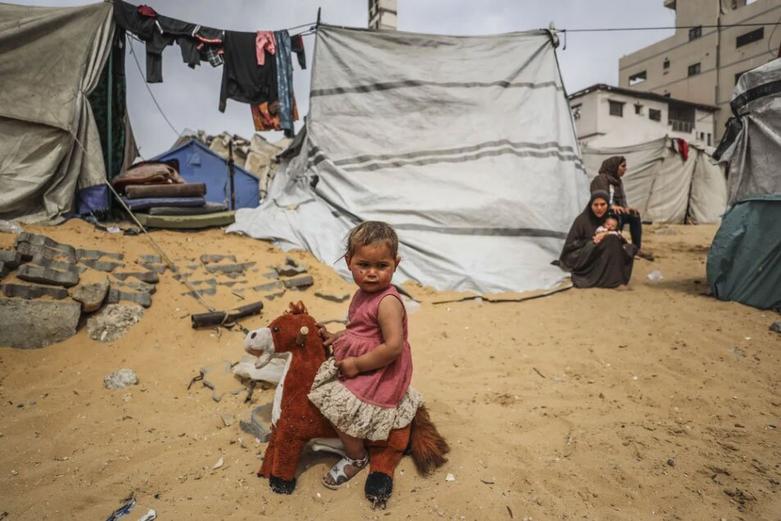 چادرهای اسکان آوارگان جنگ زده در غزه