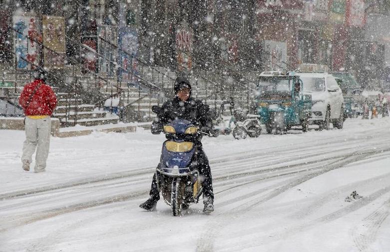 بارش برف بهاری در چین