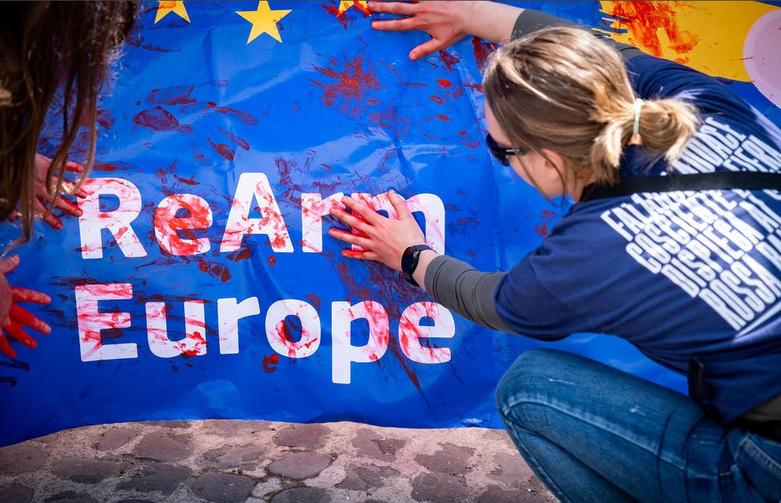 تظاهرات جنبش ضدفاشیست حامی فلسطین در پایتخت ایتالیا