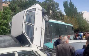 اتوبوس شهری در تبریز حادثه آفرید